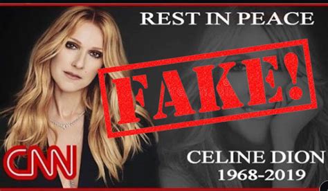 celine dion fake news|Celine Dion Death Hoax .